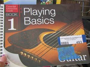 lot 493 image: playing basics guitar book