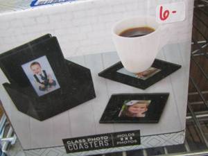 lot 503 image: 2x3 glass photo coasters qty 3 boxes