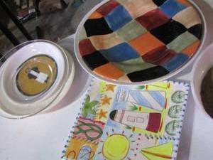 lot 477 image: decorative plates and more