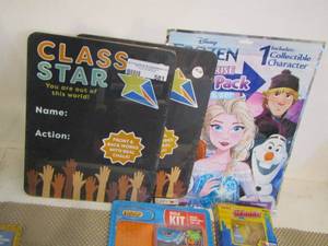 lot 581 image: qty 2 class star boards, frozen play pack, and more