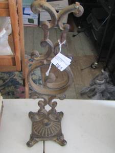 lot 561 image: cast iron stand approx. 30 tall