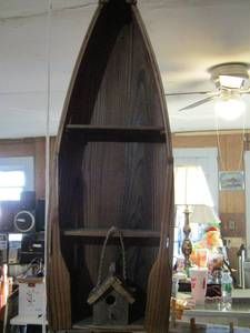 lot 669 image: Wooden Boat wall shelf  3 TIER