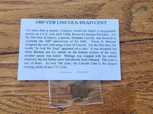 lot 66 image: 1909 VDB Lincoln head cent