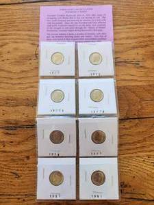 lot 126 image: 8 brilliant uncirculated Roosevelt dimes