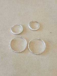 lot 102 image: Selection of silver earrings - not marked