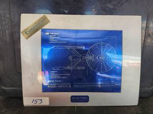 lot 153 image: Special Collectors Edition Chromart - U.S.S. Enterprise Sta Trek with COA