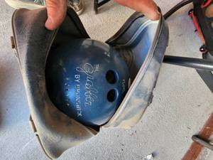 lot 215 image: Bowling ball and shoes