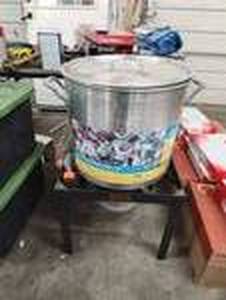 lot 230 image: LOCO cooker - 60 quart and accessories - seafood boil, turkey deep fryer