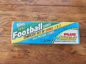 lot 290 image: 1992 Topps football complete set - Series 1&2 - sealed set
