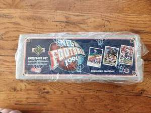 lot 282 image: 1991 Upper Deck premiere edition football card set - sealed set