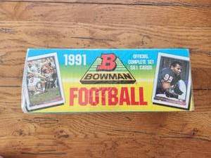 lot 289 image: 1991 Bowman football official complete set - sealed set