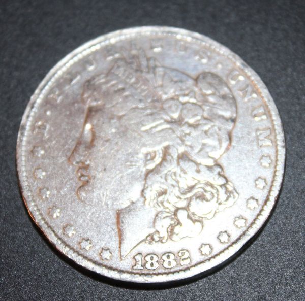 lot 3 image: 1882 Morgan Silver Dollar 90% Pure Silver