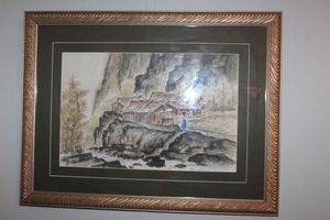 lot 51 image: Framed Watercolor, Artist Unknown