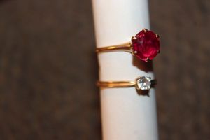 lot 83 image: Two Womens Rings Stamped 10K