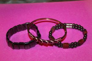 lot 84 image: Three Bracelets, Two are Magnetic