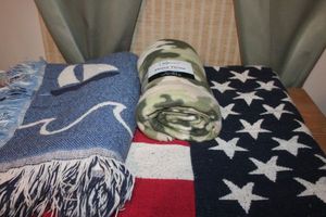 lot 103 image: Three Throw Blankets
