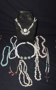 lot 143 image: Variety of Sea Shell Necklaces some with Abalone Shell Pendants and Accents