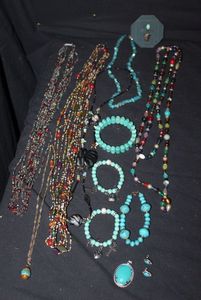 lot 144 image: Variety  of Turquoise hand made Jewelry
