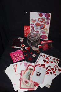 lot 153 image: Heart Themed Crafting Items