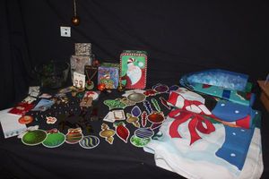 lot 156 image: Christmas Themed Dcor, Magnates and Windsocks