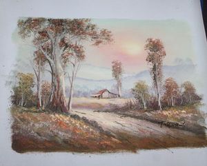 lot 161 image: Original Oil on Canvas Painting, Artist Unknown