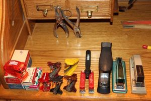 lot 221 image: Staplers, Staples, Miniature Staplers and more