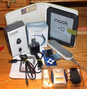lot 222 image: Nook Color E Reader with Accessories