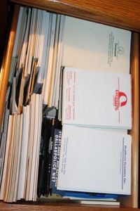 lot 227 image: Drawer full of Note Pads all different sizes