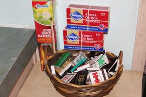 lot 245 image: Matches, Books of Vintage Matches, Boxes of wood Matches and Long Reach Matches