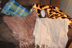 lot 250 image: Four Very Soft Throw Blankets