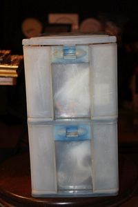 lot 260 image: Set of Two Drawers full of useful things, Yarn, Glue, Hardware  and so much more