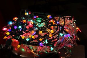 lot 262 image: Christmas Lights, 4 Strands of Lights in 3 different Styles
