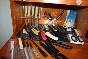 lot 277 image: Cooking Utensils, including Knives, Scissors and so much more