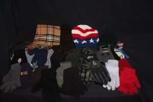 lot 298 image: Large Variety of Gloves and Other keep ya warm items