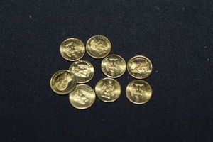 lot 360 image: Very small Gold Coins