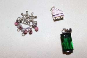 lot 384 image: Two Pendants and Brooch all Stamped 925