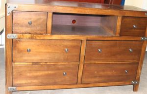 lot 8 image: Chest of Drawers with mirror 56x16x37  (mirror 39x37)