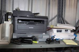 lot 134 image: Brother All in Once Printer and Office Supplies