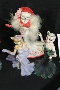 lot 216 image: Collectables Three Margaret Le Van Alley Cats Meow, West Figurine Statue, Alley Cats - Daisy Doll & Alley Cats - Kitty Diva See Photos