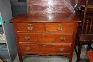 lot 156 image: Vintage Dresser on Wheels