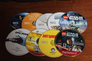 lot 162 image: WII and PlayStation2 Games No Cases
