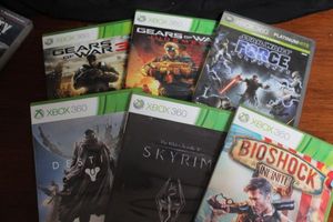 lot 168 image: Six Xbox 360 Games