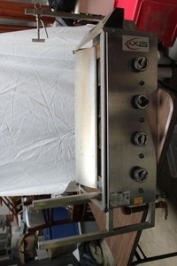 lot 203 image: Axis Vertical PropaneGas 4 Burner Broiler, Please See Photos