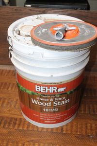 lot 210 image: BehR Wood Stain