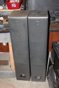 lot 281 image: Pair of Sony Floor Speakers