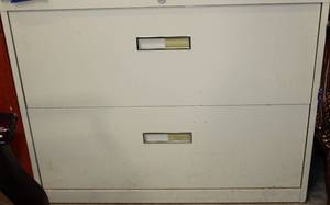 lot 237 image: Large Two Drawer File Cabinet