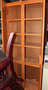 lot 239 image: Wooden Cabinet with Doors 74x15x31