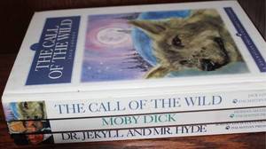lot 292 image: Books Call of the Wild, Moby Dick, and Dr Jekyl and Mr. Hyde
