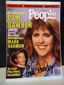 lot 109 image: AUTHENTIC HAND SIGNED PAM DAWBER 5 X 7 PHOTO (MORK & MINDY FAME) $$$