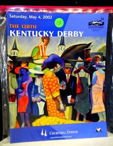 lot 113 image: 2002 Kentucky Derby Program Churchill Downs KY Derby 128 WAR EMBLEM $$